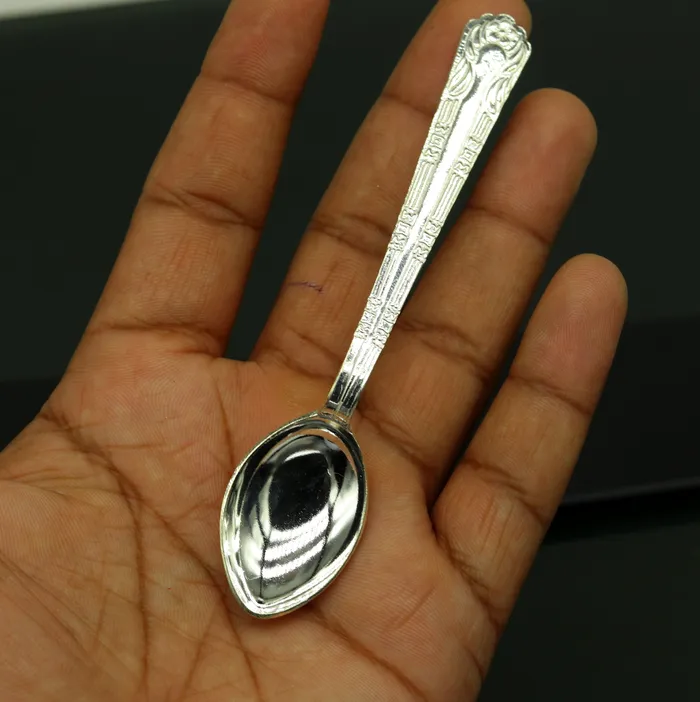 fabulous sterling silver handmade solid silver42 spoon kitchen utensils vessels silver has antibacterial properties stay healthy sv61 TRIBAL ORNAMENTS Rings