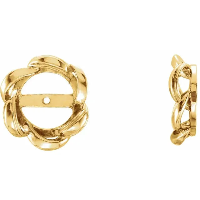 FIRE BRILLIANCE Earrings Love Me Gift Set 1 Pair of Earrings 2 Earring Jackets
