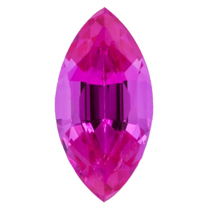 Fire Brilliance Earrings Marquise FAB LabGrown Pink Sapphire Gems