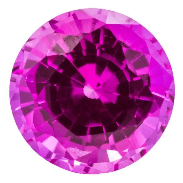 FIRE BRILLIANCE Rings Chatham LabGrown Round Pink Sapphire Stone Size