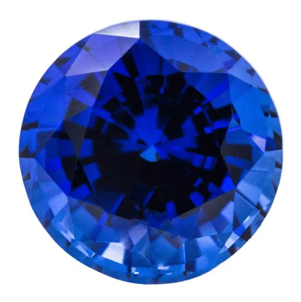 FIRE BRILLIANCE Rings FAB LabGrown Round Blue Sapphire Stone Size