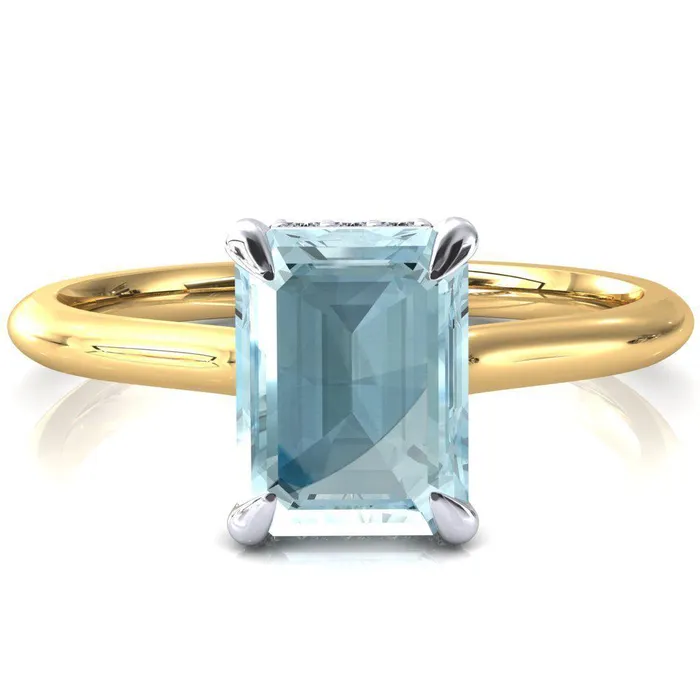 Fire Brilliance Rings Secret Emerald Aqua Blue Spinel 4 Prong Floating Halo Engagement Ring Fire Brilliance Rings Secret Emerald Aqua Blue Spinel 4 Prong Floating Halo Engagement Ring
