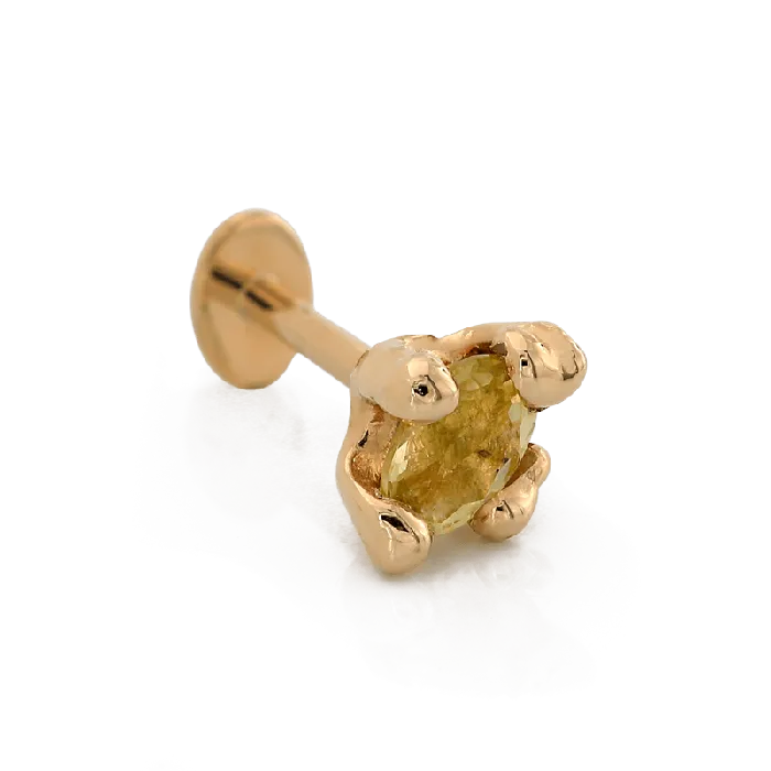 Formidable Yellow Sapphire Pupil Hall Earrings
