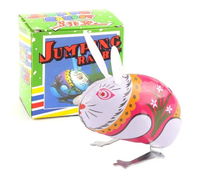 G10 Wind Up Bunny Rabbit Tin Toy 02 Earrings