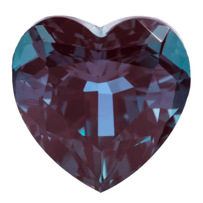Heart Chatham LabGrown Alexandrite Gems Chatham Necklaces