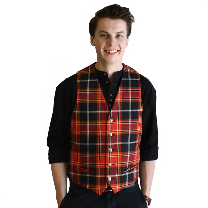 House of Edgar Earrings Sens Tartan Vest