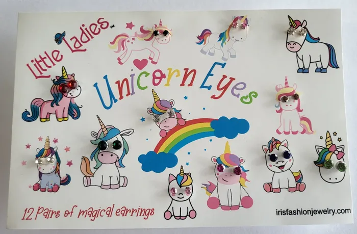 Iris Fashion Jewelry Earrings JC01 Unicorn Eyes Jumbo Earring Set
