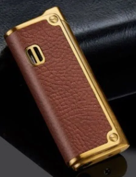 Iris Fashion Jewelry Earrings LT09 Brown Leather Lighter