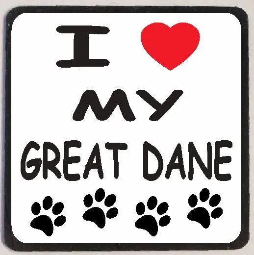 Iris Fashion Jewelry Earrings M146 I Love My Great Dane