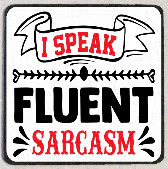 Iris Fashion Jewelry M219 I Speak Sarcasm Refrigerator Magnet Earrings