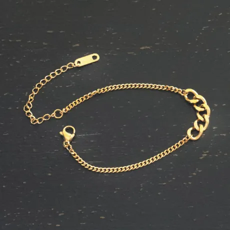 Jewelvers Bracelets 18K GoldFilled Cuban Link Bracelet Jewelvers Bracelets 18K GoldFilled Cuban Link Bracelet