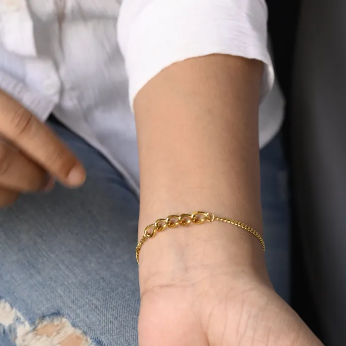 Jewelvers Bracelets 18K GoldFilled Cuban Link Bracelet Jewelvers Bracelets 18K GoldFilled Cuban Link Bracelet