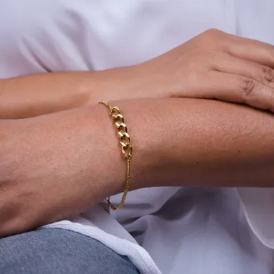 Jewelvers Bracelets 18K GoldFilled Cuban Link Bracelet Jewelvers Bracelets 18K GoldFilled Cuban Link Bracelet