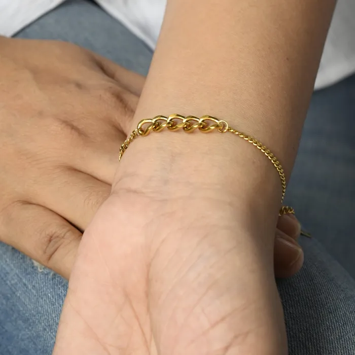 Jewelvers Bracelets 18K GoldFilled Cuban Link Bracelet Jewelvers Bracelets 18K GoldFilled Cuban Link Bracelet