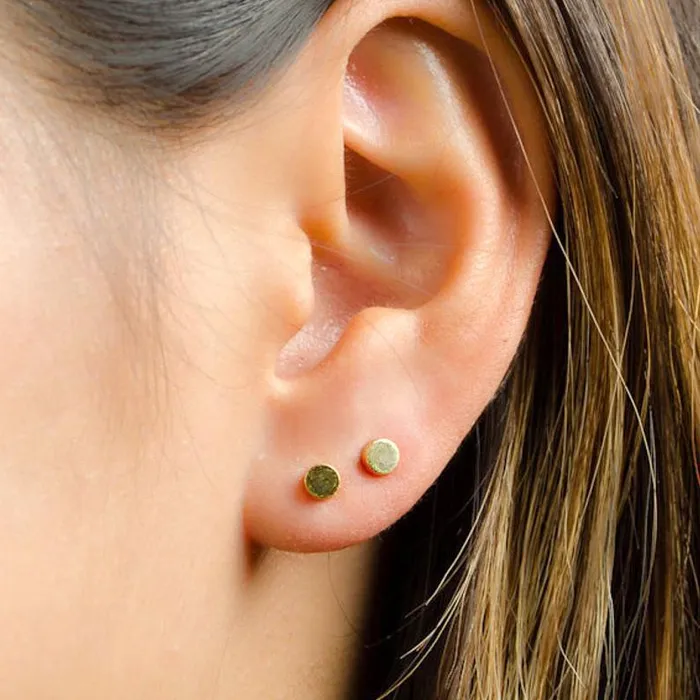 Jewelvers Earrings 14K Goldfilled Dainty Disc Studs Jewelvers Earrings 14K Goldfilled Dainty Disc Studs