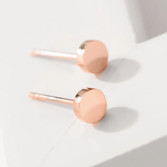 Jewelvers Earrings 14K Goldfilled Dainty Disc Studs Jewelvers Earrings 14K Goldfilled Dainty Disc Studs