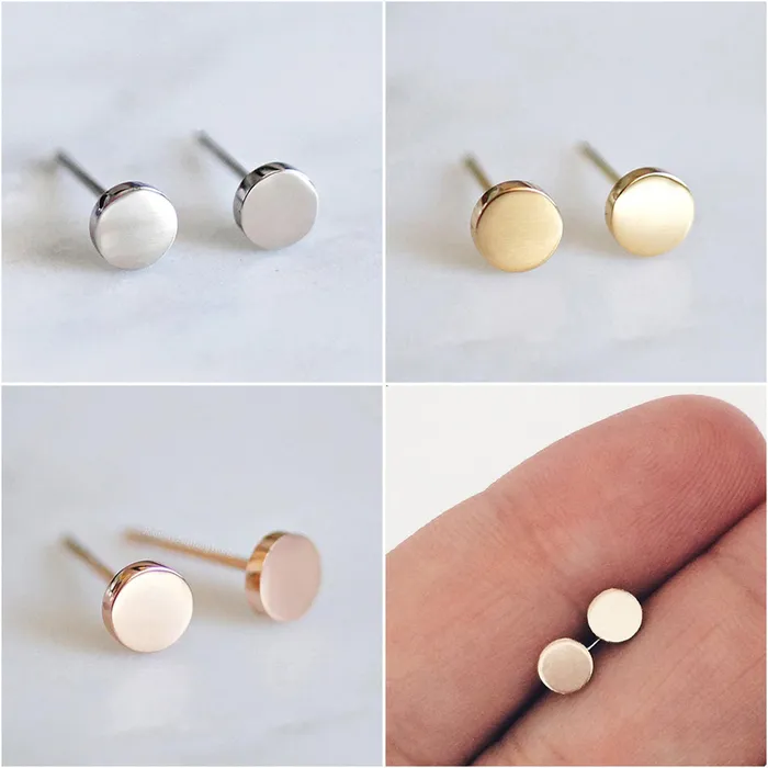Jewelvers Earrings 14K Goldfilled Dainty Disc Studs Jewelvers Earrings 14K Goldfilled Dainty Disc Studs