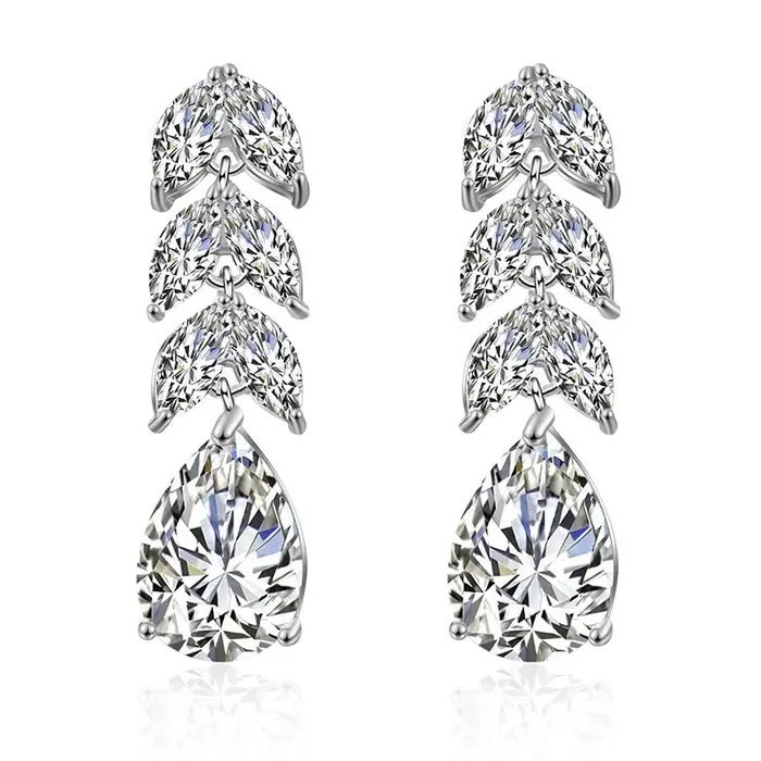 Jewelvers Earrings Water Drop Earrings Cubic Zirconia Earrings Jewelvers Earrings Water Drop Earrings Cubic Zirconia Earrings