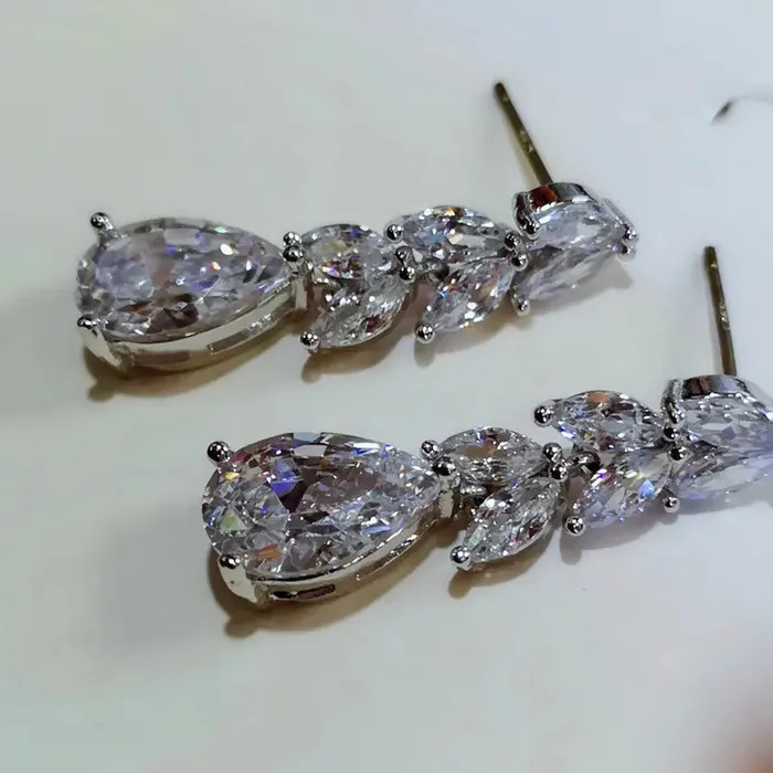 Jewelvers Earrings Water Drop Earrings Cubic Zirconia Earrings Jewelvers Earrings Water Drop Earrings Cubic Zirconia Earrings