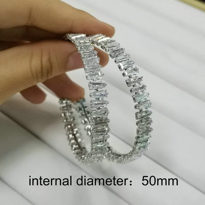 Jewelvers Earrings Zircon Open Hoop Earrings For Women Jewelvers Earrings Zircon Open Hoop Earrings For Women