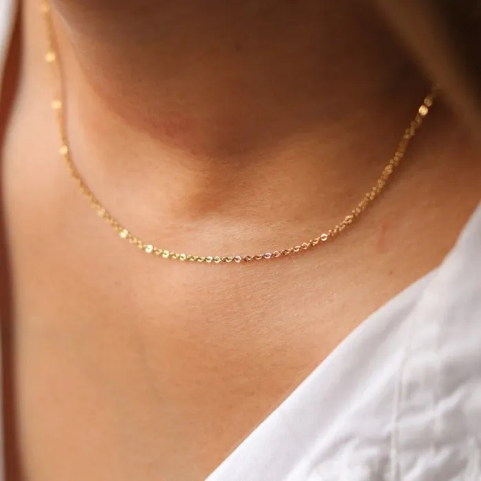 Jewelvers Necklaces 14K GoldFilled Chain Necklaces