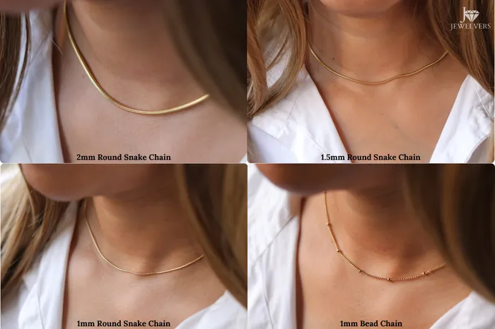 Jewelvers Necklaces 14K GoldFilled Chain Necklaces Jewelvers Necklaces 14K GoldFilled Chain Necklaces