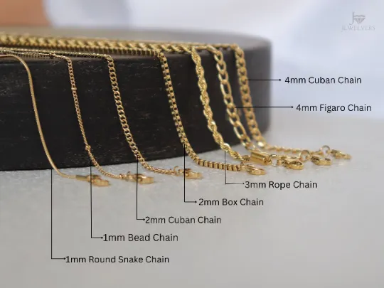 Jewelvers Necklaces 14K GoldFilled Chain Necklaces Jewelvers Necklaces 14K GoldFilled Chain Necklaces