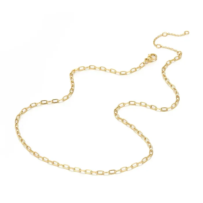 Jewelvers Necklaces 14K GoldFilled Dainty Paperclip Chain Necklace Jewelvers Necklaces 14K GoldFilled Dainty Paperclip Chain Necklace