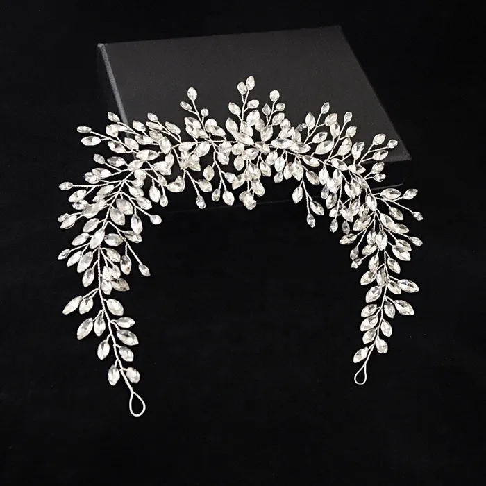 Jewelvers Rings Crystal Bridal Hair Crown