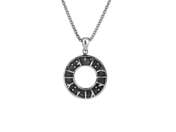 Keith Jack Necklaces Oxidized Viking Rune Pendant
