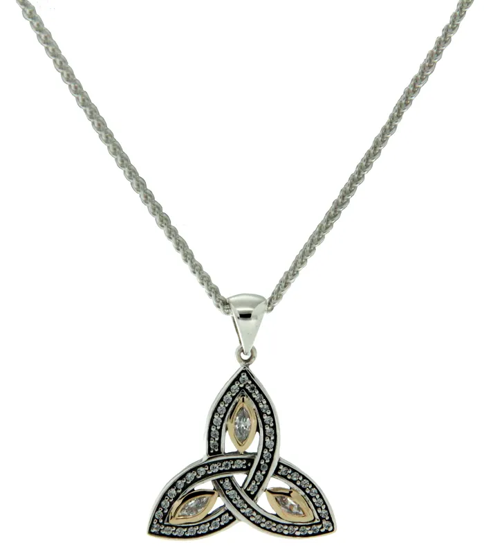 Keith Jack Necklaces Trinity with CZ Small Pendant