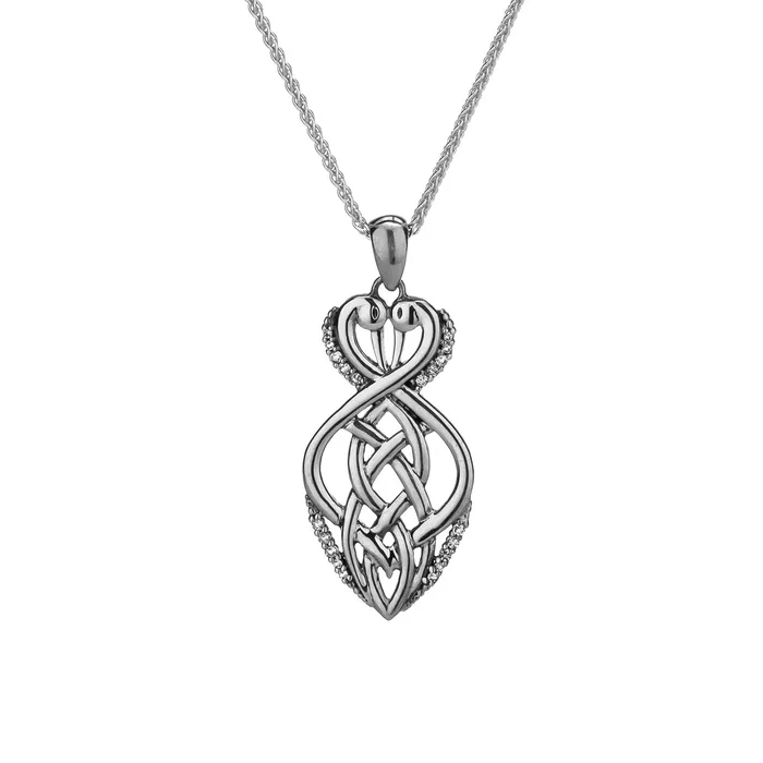 Keith Jack Silver Heron Pendant Necklaces