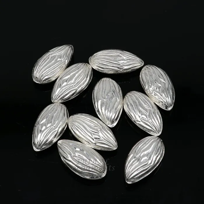 lot 5 pieces Sterling silver handmade puja article pure silver dry fruit silver almond pujagift for idols God best puja temple art su944 TribalOrnaments Necklaces lot 5 pieces Sterling silver handmade puja article pure silver dry fruit silver almond pujagift for idols God best puja temple art su944 TribalOrnaments Necklaces
