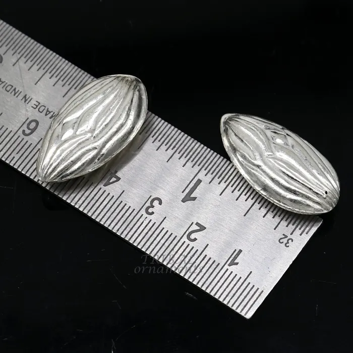 lot 5 pieces Sterling silver handmade puja article pure silver dry fruit silver almond pujagift for idols God best puja temple art su944 TribalOrnaments Necklaces lot 5 pieces Sterling silver handmade puja article pure silver dry fruit silver almond pujagift for idols God best puja temple art su944 TribalOrnaments Necklaces