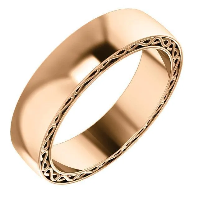 Matthew InfinityInspired Wedding Band Fire Brilliance Rings