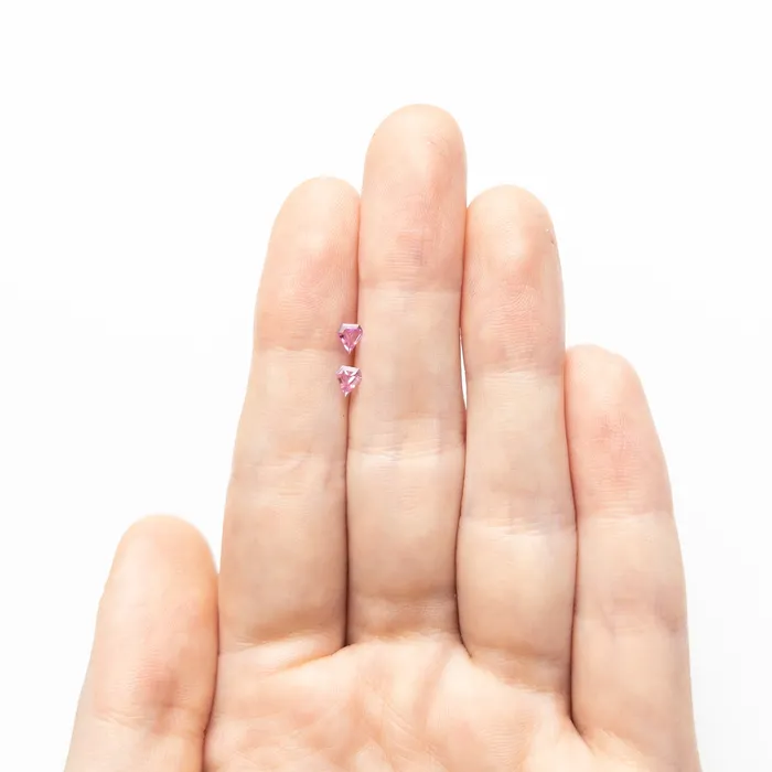 Misfit Gems Rings 023cttw 2pc 398x348x140mm 399x349x139mm Shield Step Cut Sapphire Matching Pair 2277101