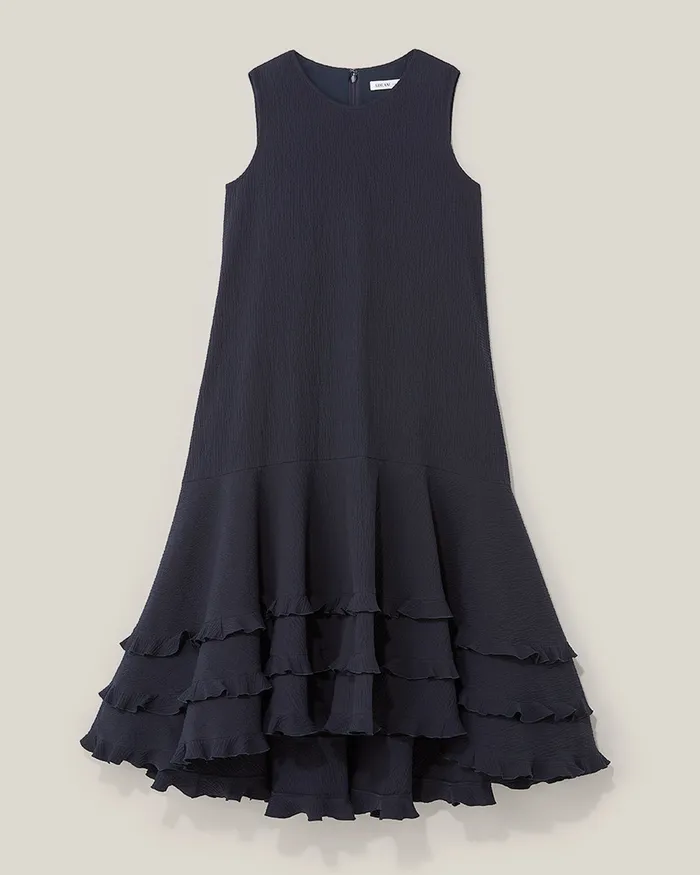 Navy Jean Dress ADEAM Earrings Navy Jean Dress ADEAM Earrings