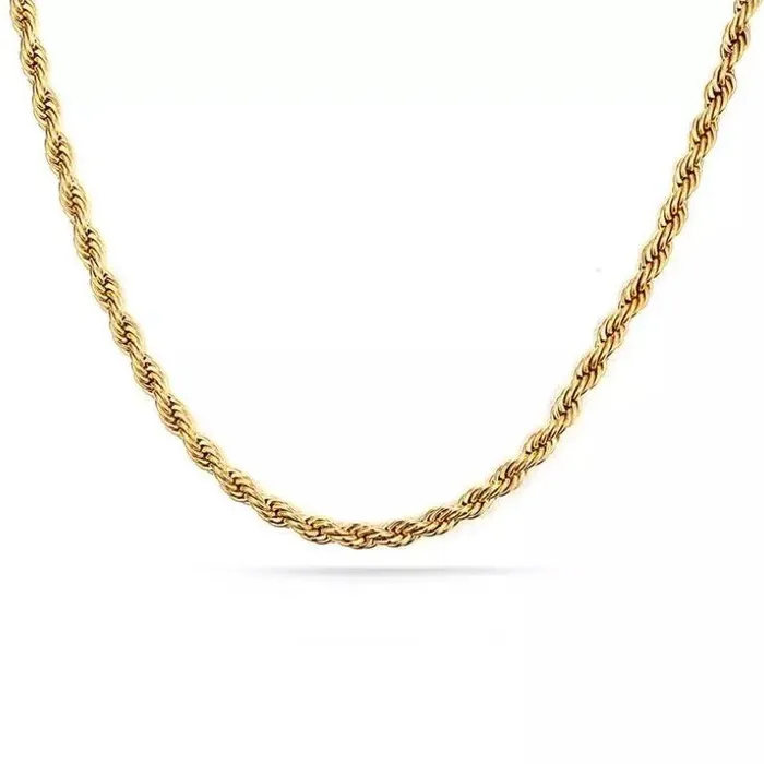 Necklaces 18K GoldFilled Rope Chain Necklace Gold Twisted Rope Chain for Men and Women Jewelvers Necklaces 18K GoldFilled Rope Chain Necklace Gold Twisted Rope Chain for Men and Women Jewelvers
