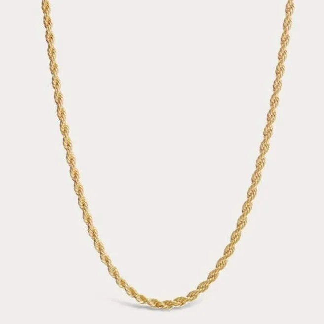 Necklaces 18K GoldFilled Rope Chain Necklace Gold Twisted Rope Chain for Men and Women Jewelvers Necklaces 18K GoldFilled Rope Chain Necklace Gold Twisted Rope Chain for Men and Women Jewelvers