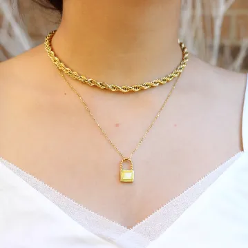 Necklaces 18K GoldFilled Rope Chain Necklace Gold Twisted Rope Chain for Men and Women Jewelvers Necklaces 18K GoldFilled Rope Chain Necklace Gold Twisted Rope Chain for Men and Women Jewelvers