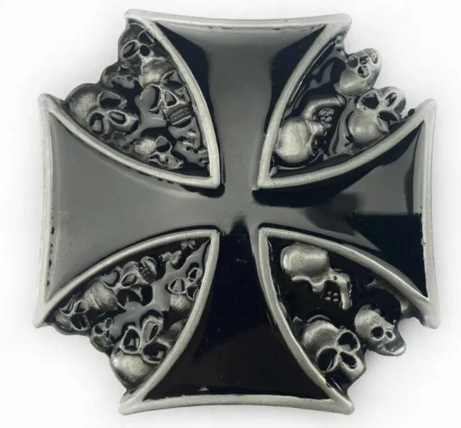 Necklaces BU210 Iron Cross Skulls Belt Buckle POLLY