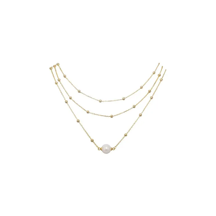 Necklaces New Yorker Freshwater Pearl Necklace WN00137 Pearly Lustre