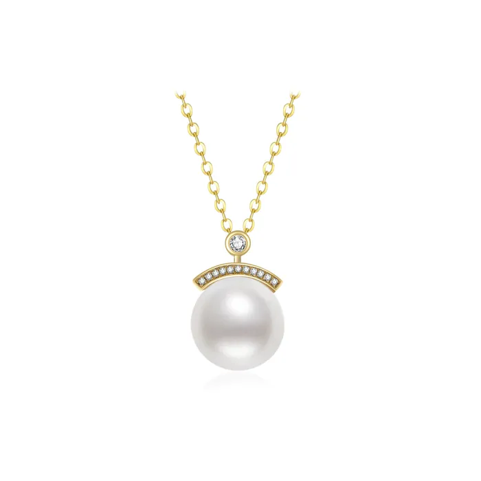 Necklaces Pearly Lustre 18K Gold Edison Pearl Necklace KN00112