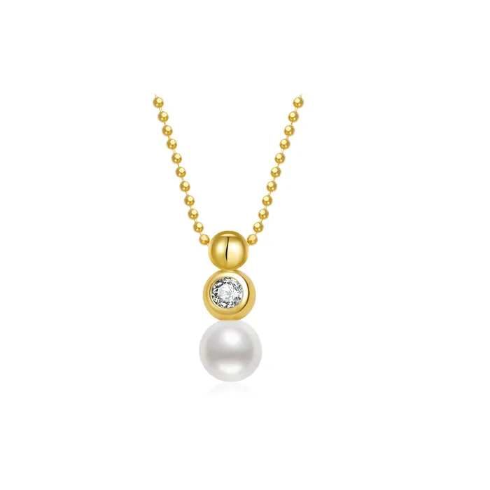 Necklaces Pearly Lustre Top Grade Freshwater Pearl Necklace WN00660 BUBBLE