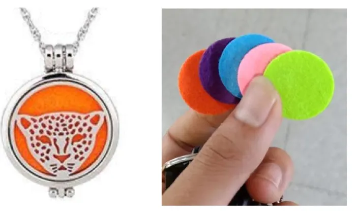 Necklaces polly N1903 Silver Leopard Essential Oil Necklace with FREE Earrings PLUS 5 Different Color Pads Necklaces polly N1903 Silver Leopard Essential Oil Necklace with FREE Earrings PLUS 5 Different Color Pads