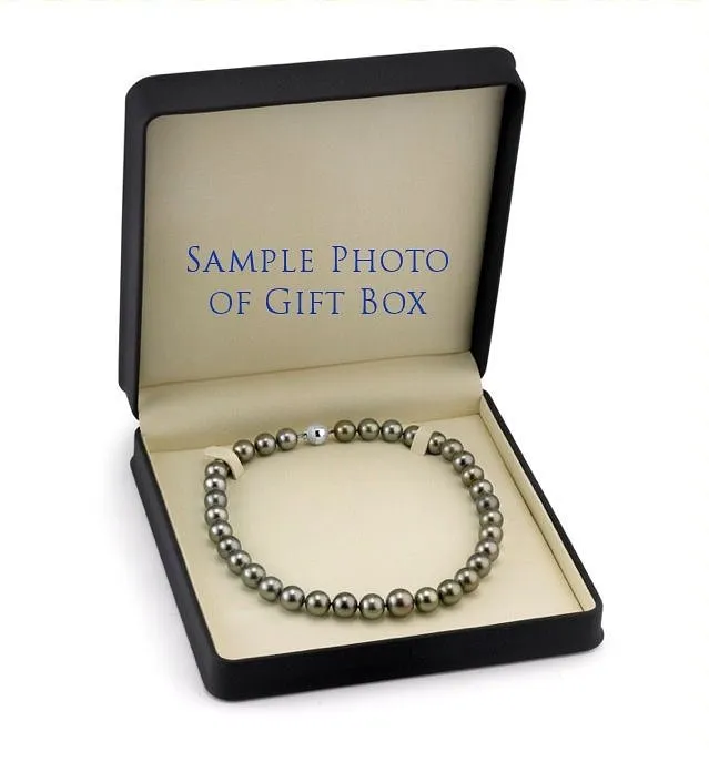 Necklaces spt Silver Tahitian True Round Pearl Necklace 120140mm AAAA Quality