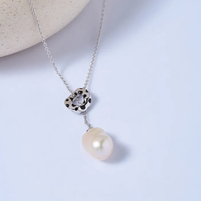 Necklaces Top Lustre Edison Pearl Necklace WN00678 SAFARI Pearly Lustre