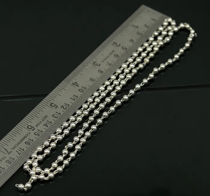 Necklaces TRIBAL ORNAMENTS 925 sterling silver handmade customized design japp mala 108 silver beads chanting chain necklace for praying mantra to god ch78
