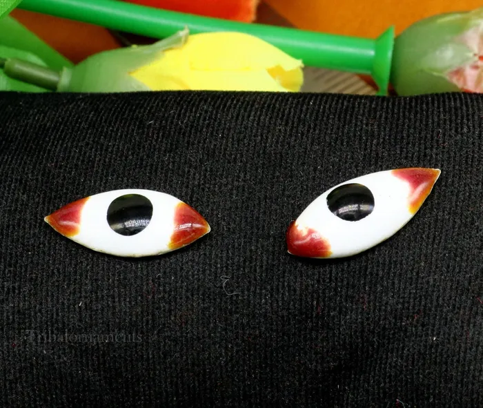 Necklaces TRIBAL ORNAMENTS 925 sterling silver handmade eyes for statues or sculpture best eyes for idol statues deities sculptures temple articles su560