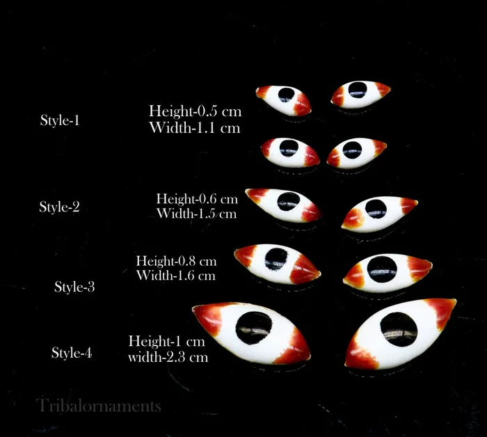 Necklaces TRIBAL ORNAMENTS 925 sterling silver handmade eyes for statues or sculpture best eyes for idol statues deities sculptures temple articles su560